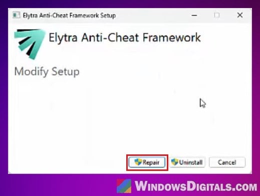 Repair Elytra anti-cheat Wardogs