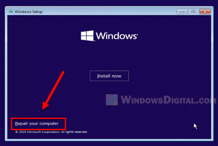 Repair Windows 11 USB installation media