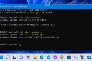 Restart Windows Update Service Windows 11 CMD