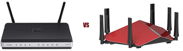 Router 100 Mbps vs 1 Gbps Gigabit speed