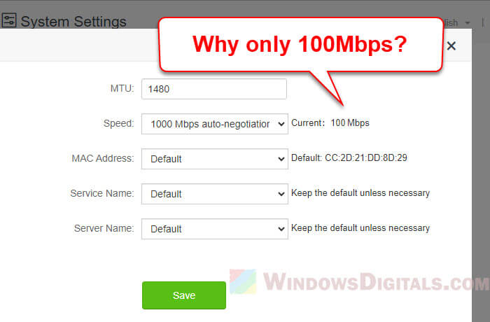 Router to Modem or PC Auto-Negotiate at 100Mbps but not 1Gbps