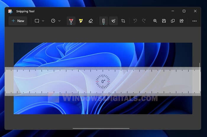 Ruler Snipping Tool Windows 11