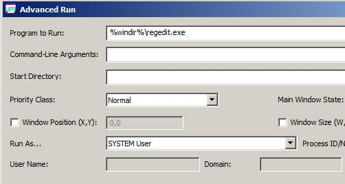 Run Registry Editor as TrustedInstaller