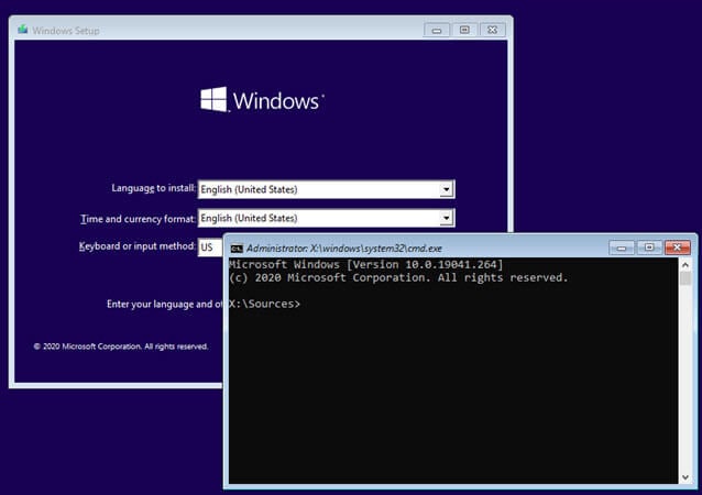 Run SFC scannow command before boot Windows 10