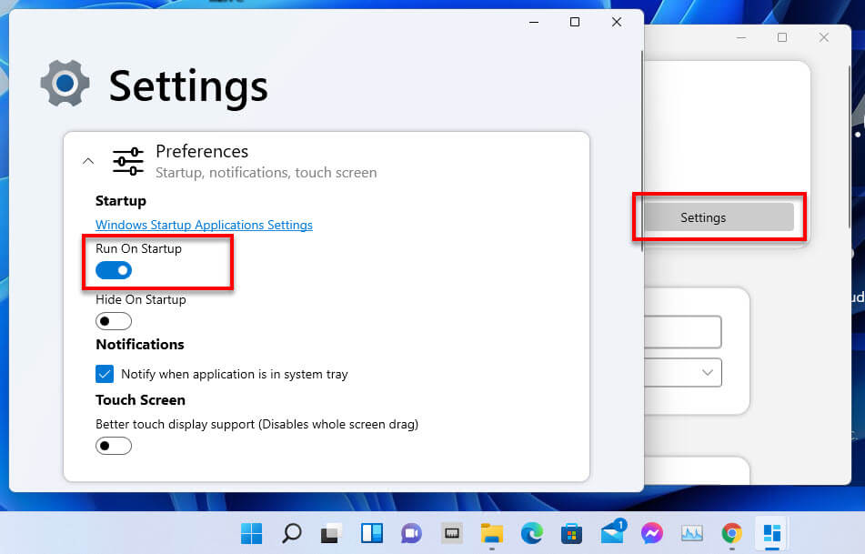 Run Widgets on Startup Windows 11