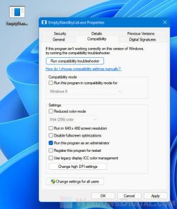 how to clear ram cache windows 11 hp