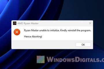 Ryzen Master unable to initialize Kindly reinstall the program Hence Aborting