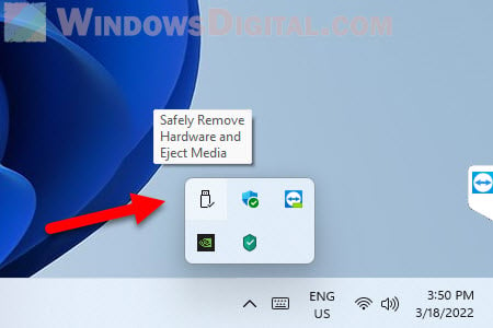 Safely Remove Hardware and Eject Media Icon Missing Windows 11