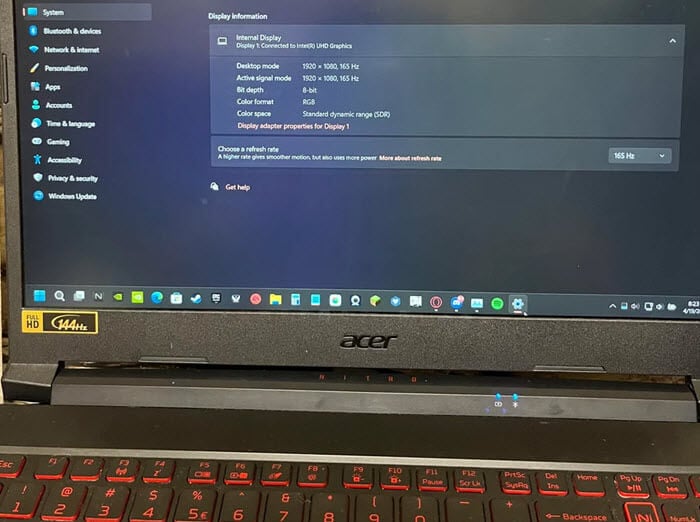 Safely overclocking a laptop monitor