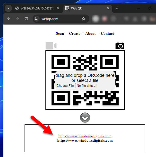 Scanning QR codes on PC screen without camera