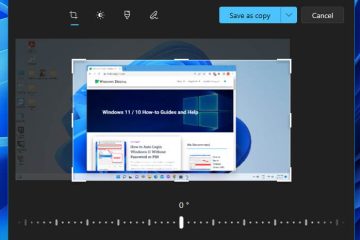 Screenshot and crop in Windows 11