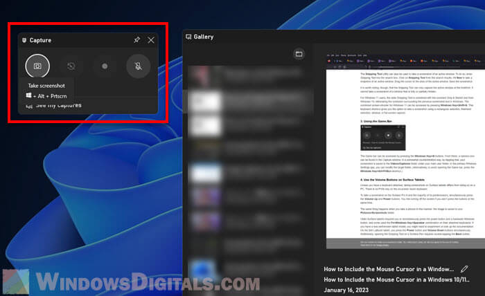 Screenshot on Samsung laptop without PrintScreen button