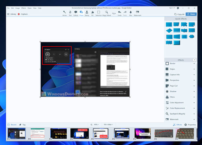 Screenshot software for Samsung laptop