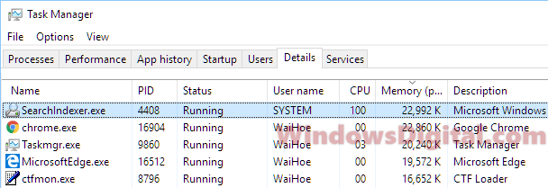 Search Indexer High CPU Disk Usage Windows 10/11