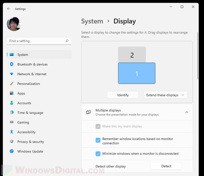 Second Monitor Not Detected After Upgrading to Windows 11