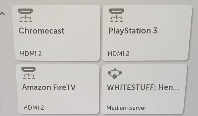 Select Chromecast HDMI on TV
