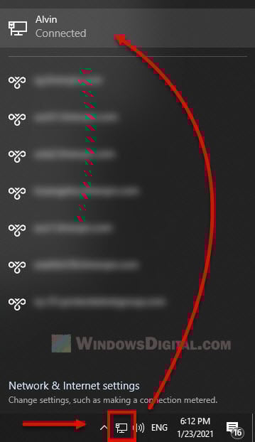 Select Network in Windows 10 for discovery and file sharing