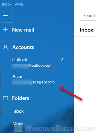 Set AOL as Default Email in Windows 10