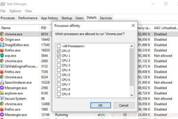 Set CPU Affinity permanently Windows 10