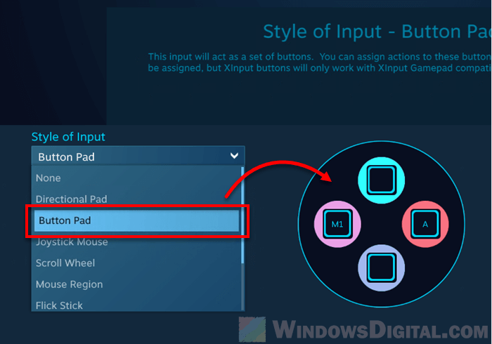 Set Controller buttons as Keyboard keys Windows 11