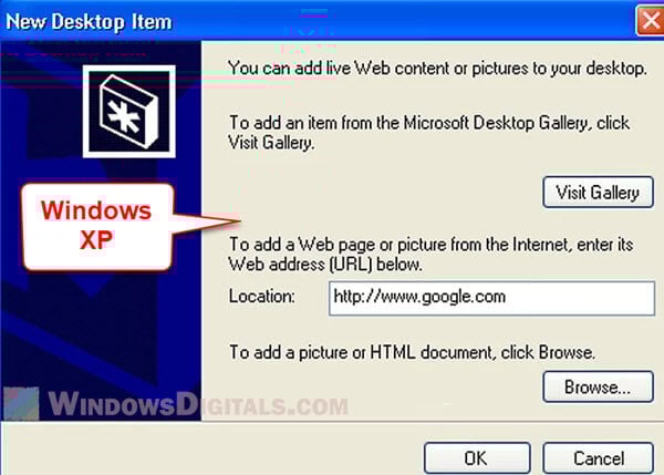 Set Website as Desktop Background Wallpaper in Windows
