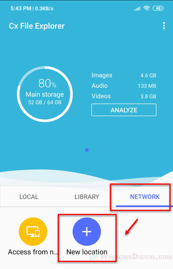 Share files between Android and Windows 10