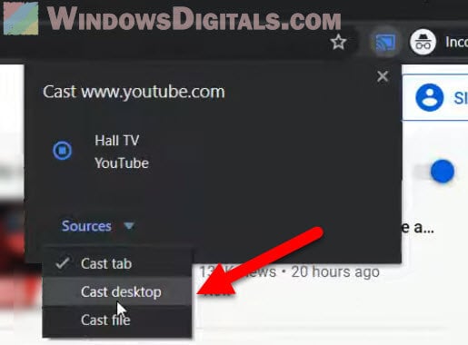 Sharing Windows 11 or 10 Screen to Chromecast