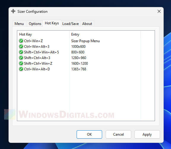 Shortcut Keys to Scale and Adjust Window Size in Windows 11
