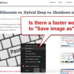Shortcut for Save image as on Chrome or Windows 11
