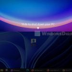 Slide to Shutdown Windows 11