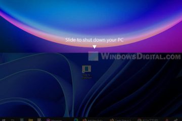 Slide to Shutdown Windows 11