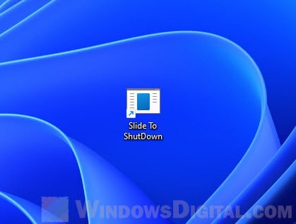 Slide to Shutdown Windows 11 Shortcut