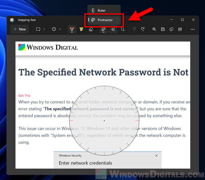 How to use Snipping tool in Windows 11 AIO