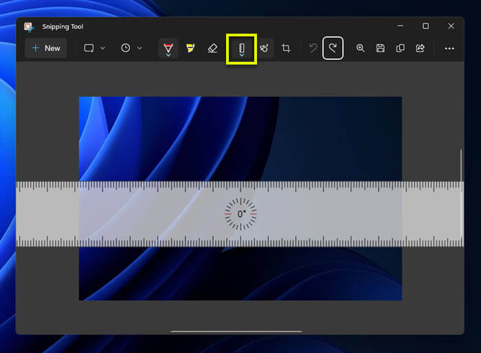 Snipping Tool Straight Line