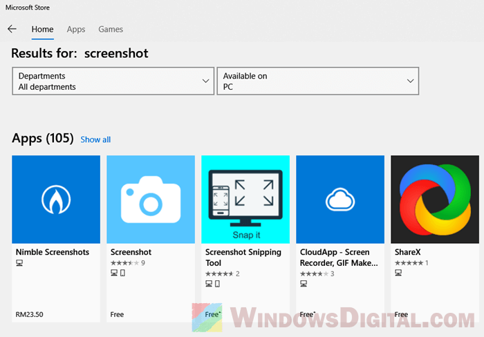 free snipping tool download for windows 10