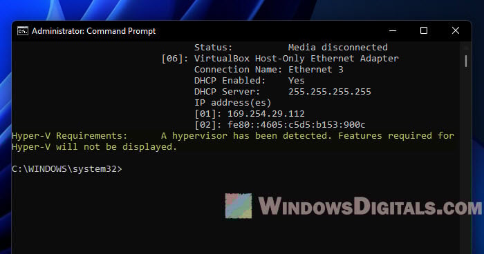 Sorry this application cannot run under a Virtual Machine