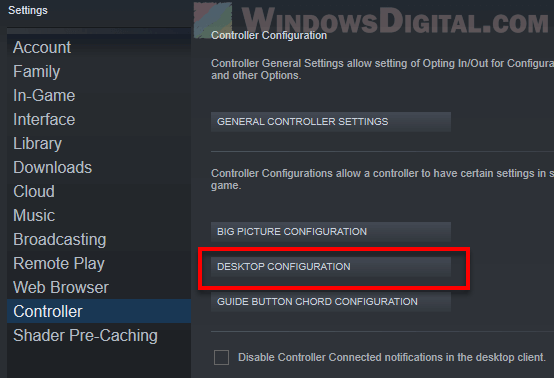 Steam Controller Desktop Configuration