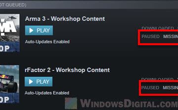 Steam Missing Downloaded Files