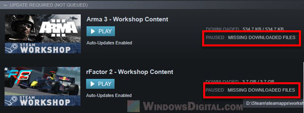 How to Fix Steam Missing Downloaded Files Error - Game or Workshop