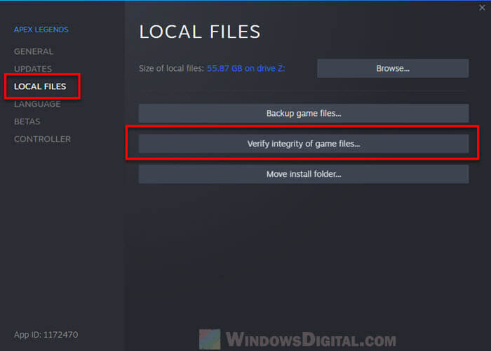 Steam Verifying integrity of game files for Missing downloaded files