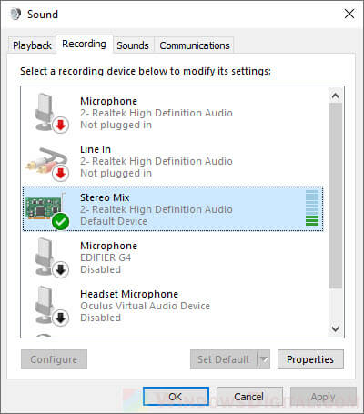 Stereo Mix in Windows 10/11 Missing Download Realtek 64-bit
