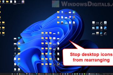 Stop desktop icons from rearranging in Windows 11