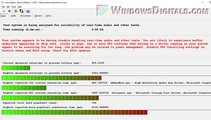 Storport.sys High DPC Latency in Windows 11 10