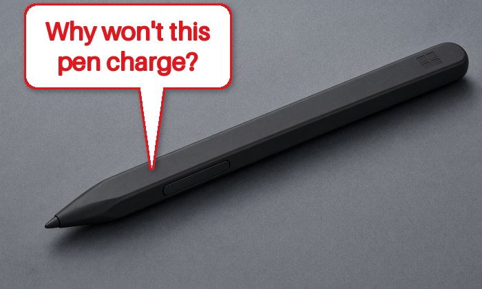 Surface Slim Pen 2 Not Charging in the Keyboard or Charger