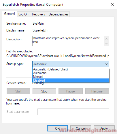 Disable a service in Windows 11/10