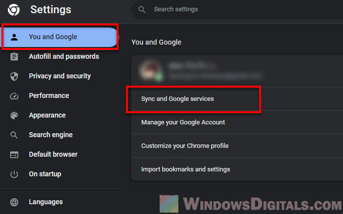 Sync and Google Services