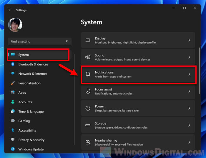 System Notifications Windows 11