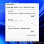 System Properties in Windows 11