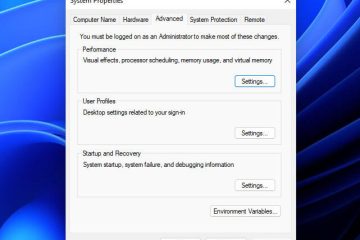 System Properties in Windows 11