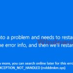 System Thread Exception Not Handled Windows 10 BSOD Fix